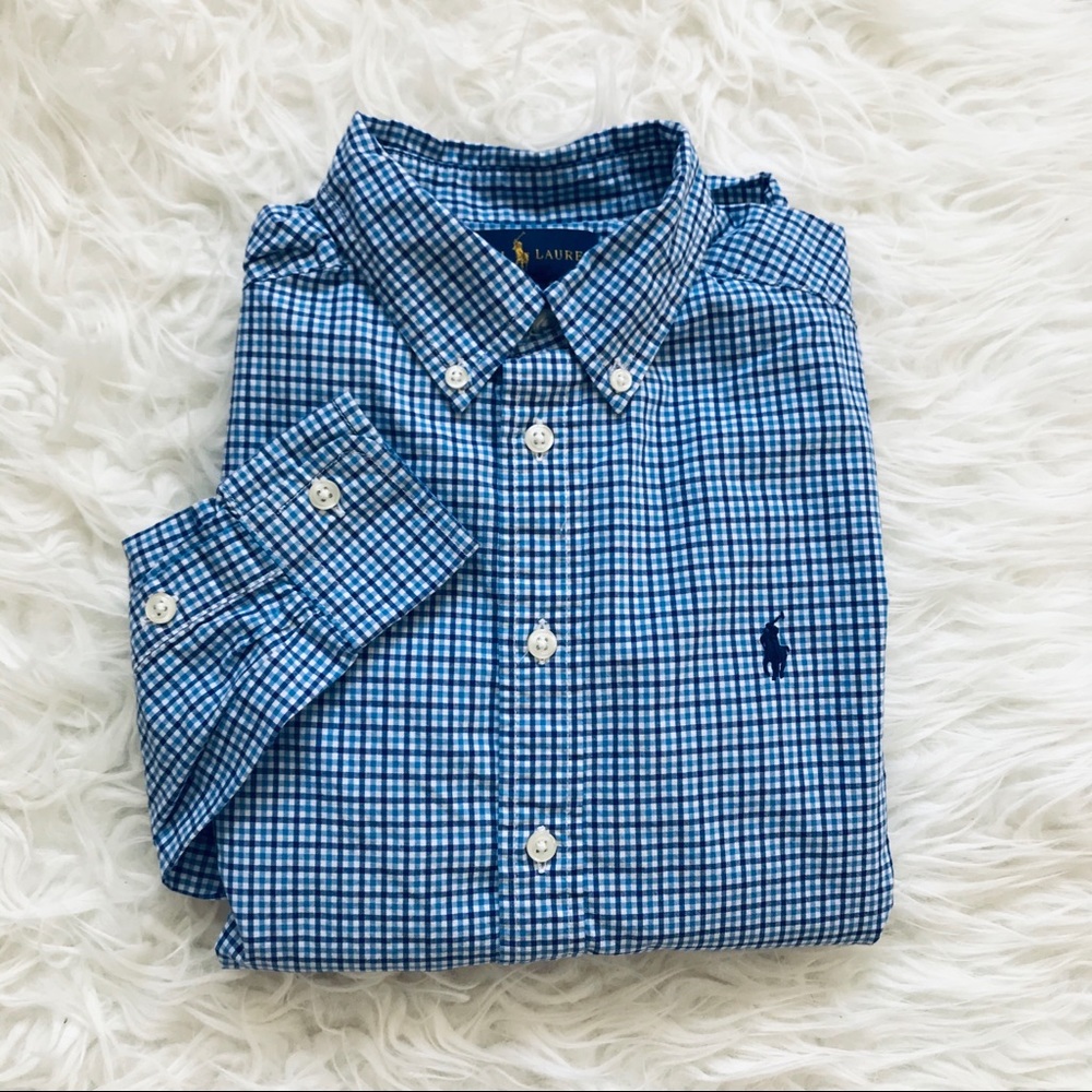 Ralph Lauren Boys M(10-12) Stripe Button Shirts